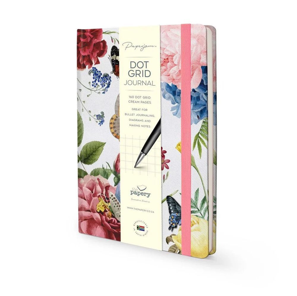 Insects Journal: Buzzing Bees - Dot Grid A5 (Hardcover)