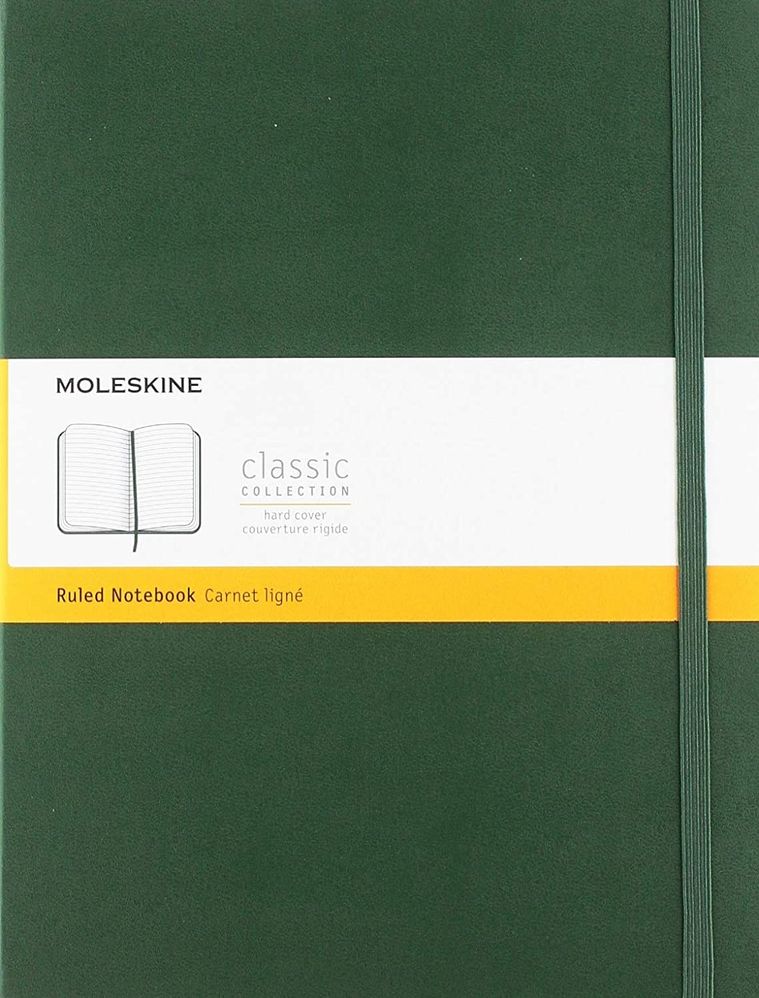 Moleskine Classic Myrtle Green X-Large Ruled (Hardcover)