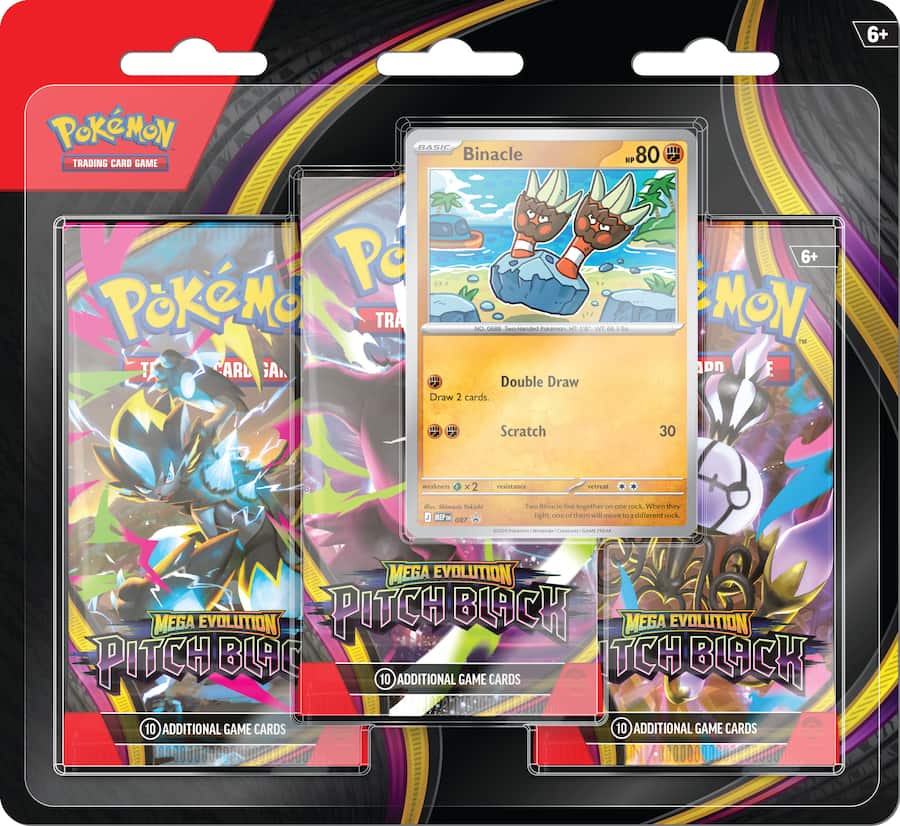 Pokémon: Mega Evolution - Pitch Black 3 Pack Blister