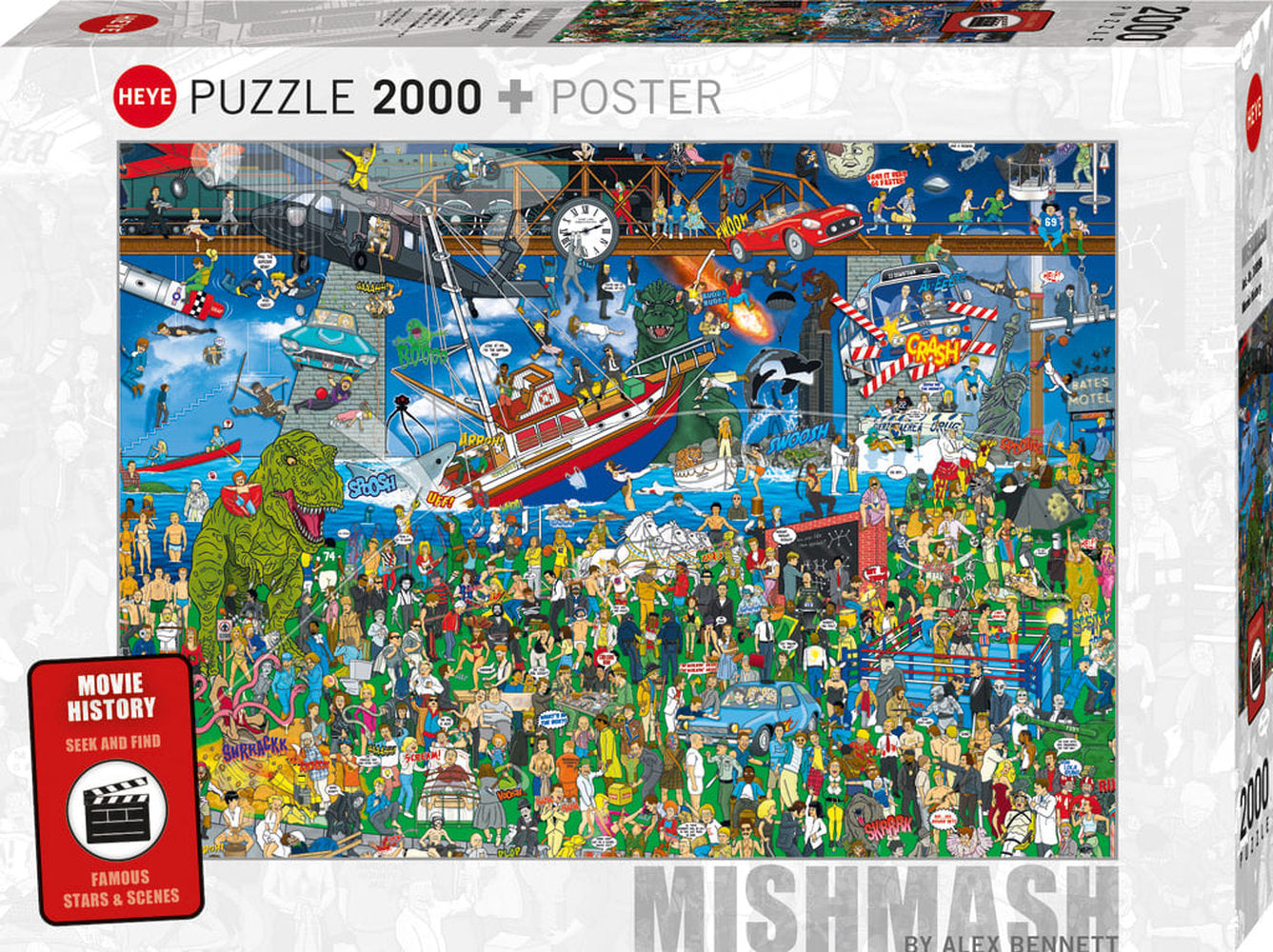 Heye Movie History Mishmash 2000 Piece Puzzle