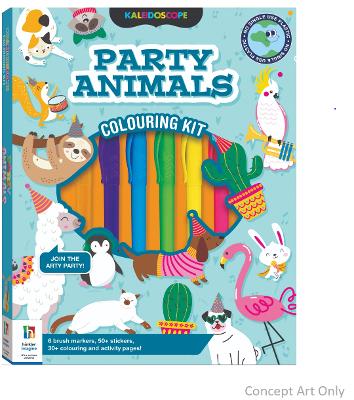 Kaleidoscope Colouring Party Animals Kit