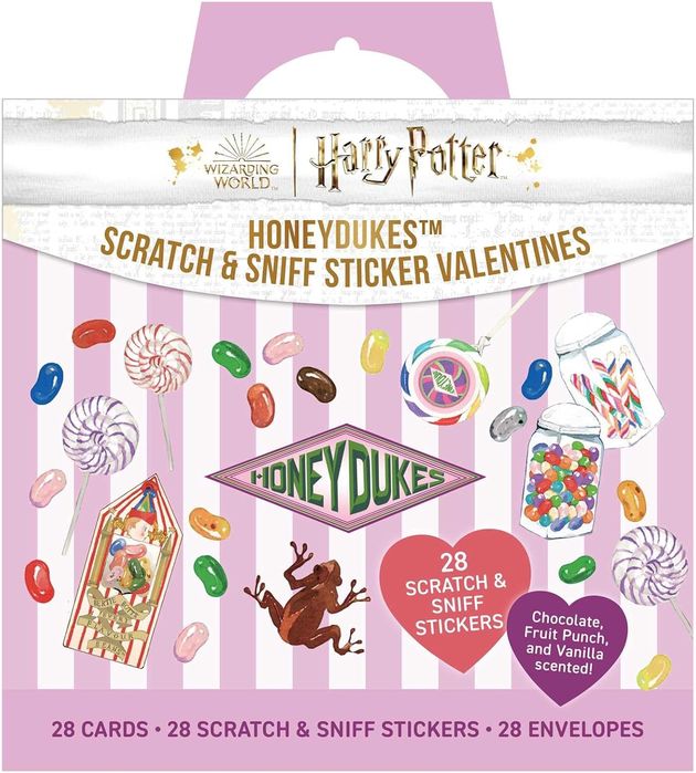 Harry Potter: Honeydukes Scratch & Sniff Sticker Valentines (28 Cards, 28 Scratch & Sniff Stickers, 28 Envelopes)