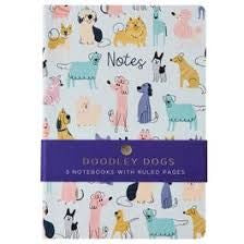 Note Books: 3Pck Dogs