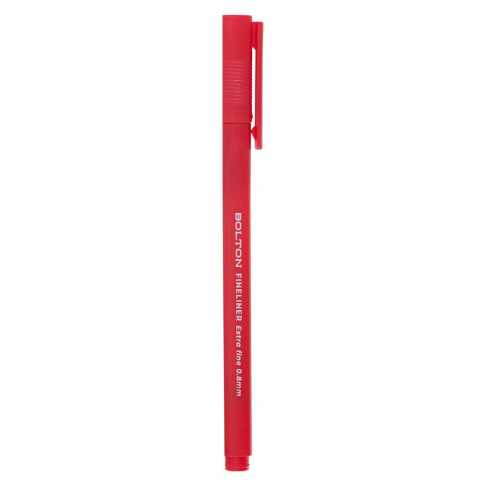Bolton Colorful Fineliner Pen (Red)