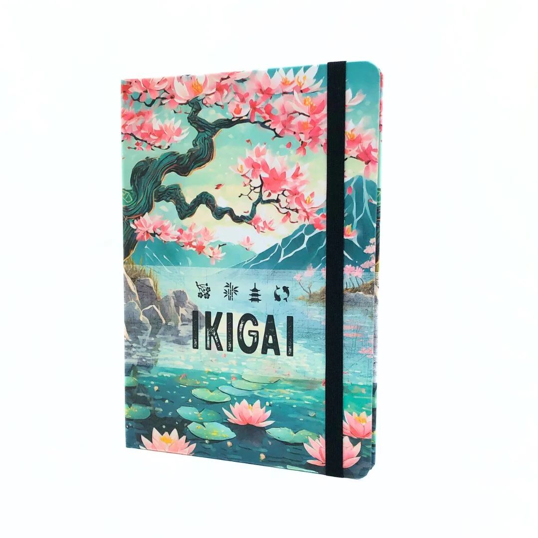 Wellness Journal: Ikigai Workbook - A5 Prompted (Hardcover)