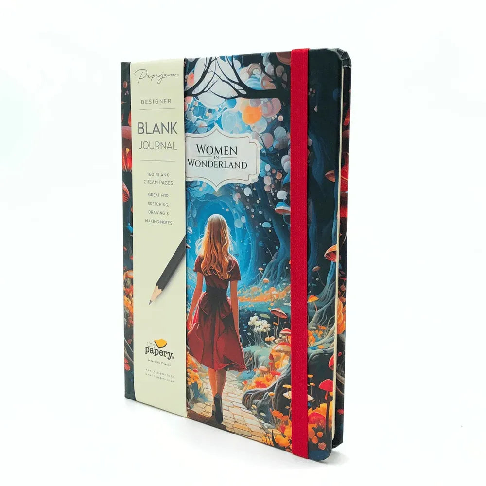 Retro Journal: Women in Wonderland - Blank A5