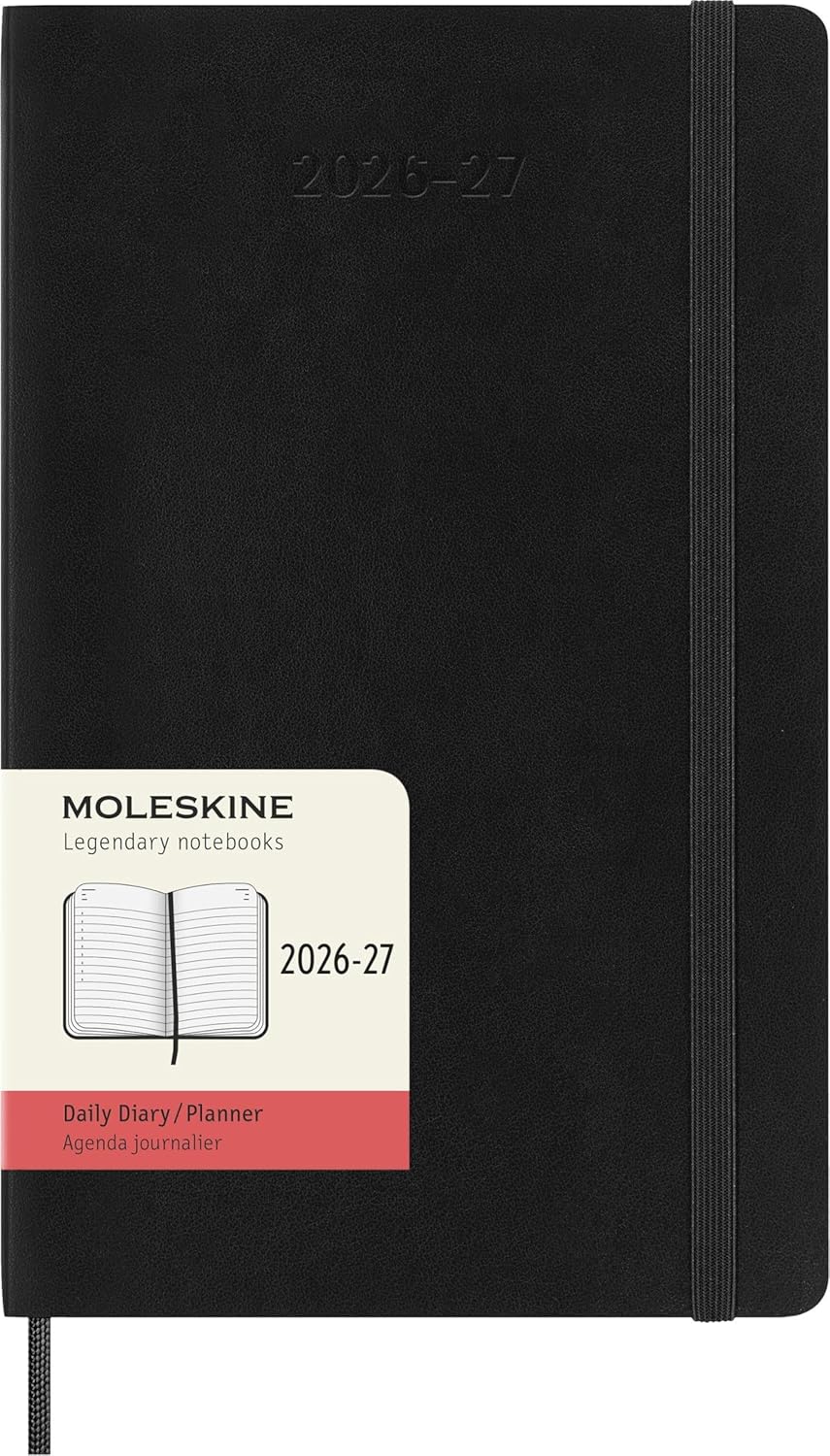 2026 - 2027 18M Daily Planner Large Black (Paperback)