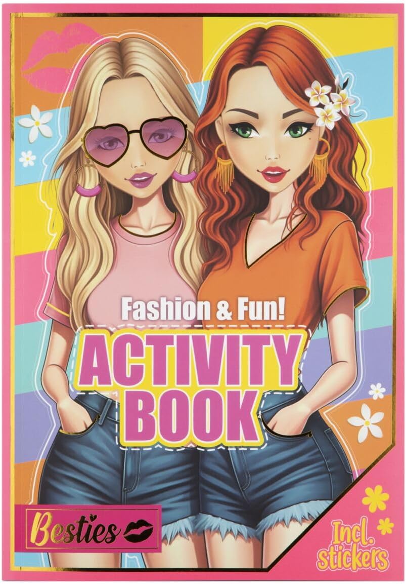 Besties Activity Book - A4 With Stickers