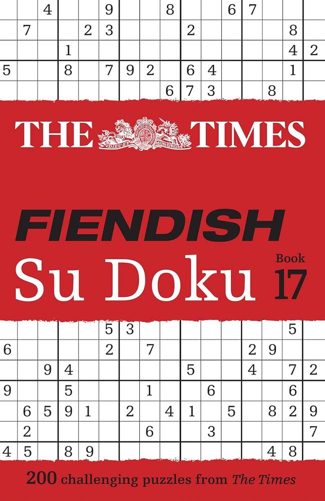 The Times Fiendish Su Doku Book 17: 200 Challenging Su Doku Puzzles (Paperback)