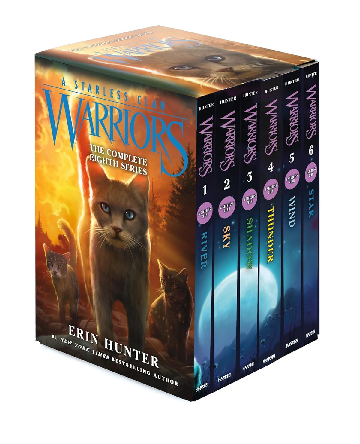 Warriors: Starless Clan Box Set Volume 1 to 6 (Paperback)
