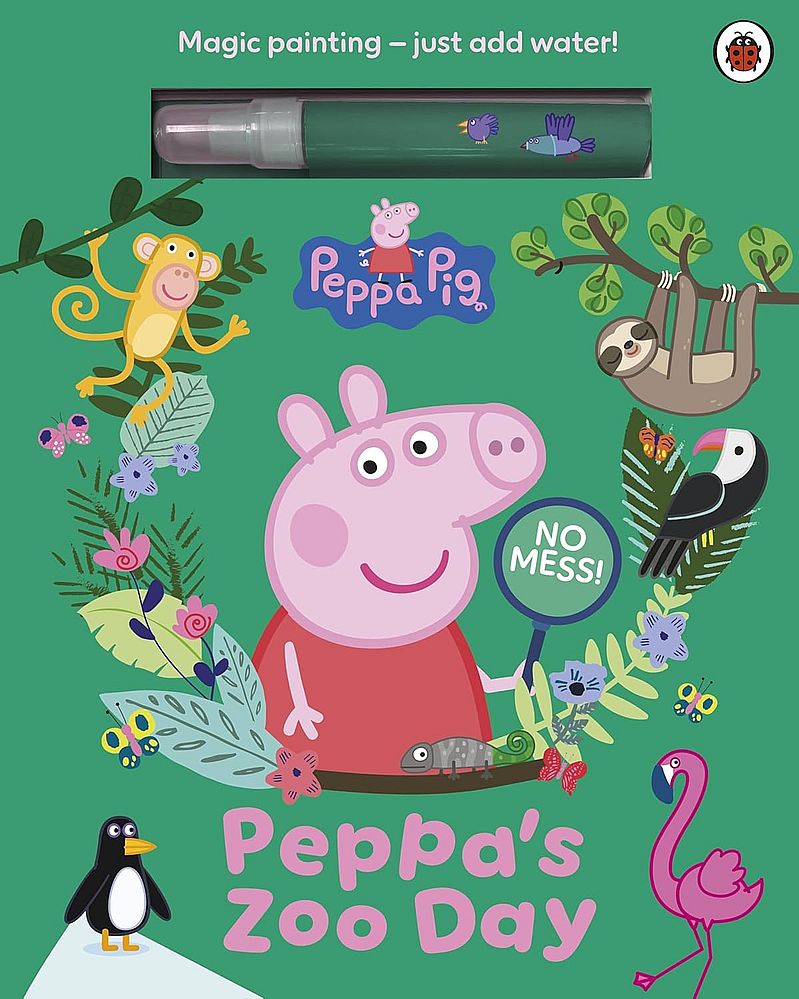 Peppa Pig: Peppa's Zoo Day Magic Painting Book (Board Book)