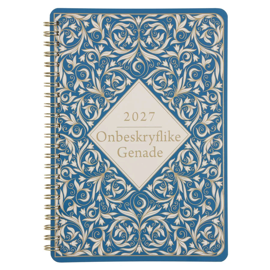 2027 Dagboek - Dagbeplanner - Onbeskryflike Genade - Ringbind