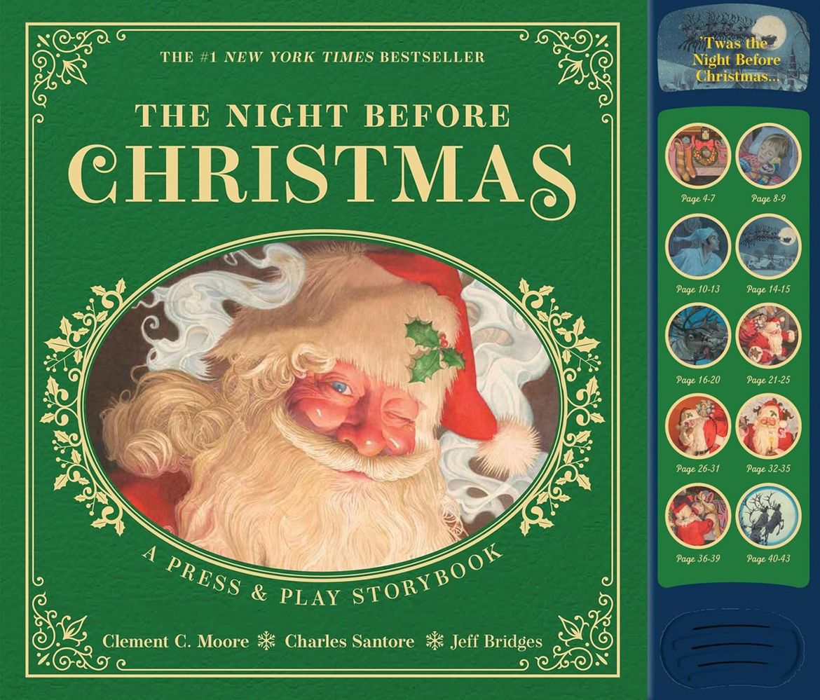 The Night Before Christmas Press and Play Storybook (Hardcover)