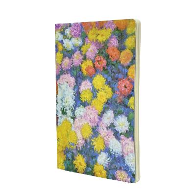 Monet's Chrysanthemums A4 Lined Cahier Notebook (Paperback)