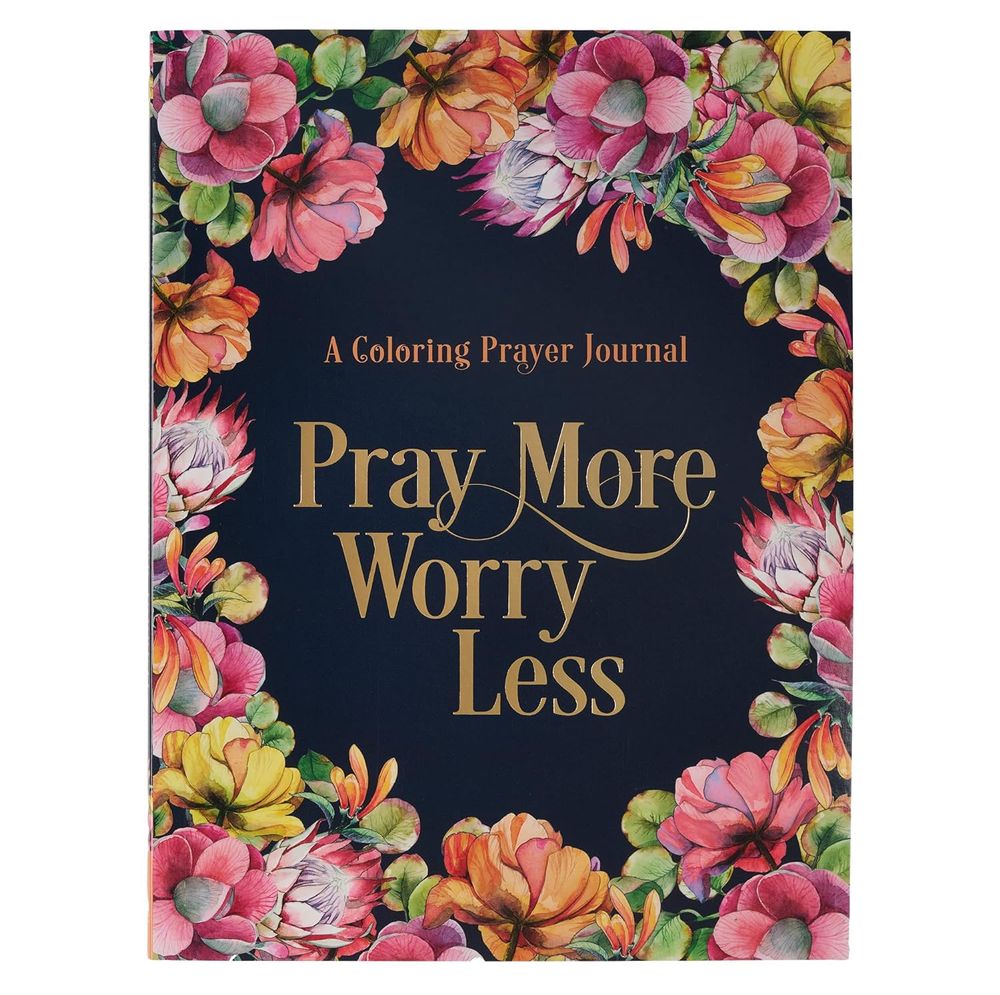 Pray More Worry Less Coloring Prayer Journal