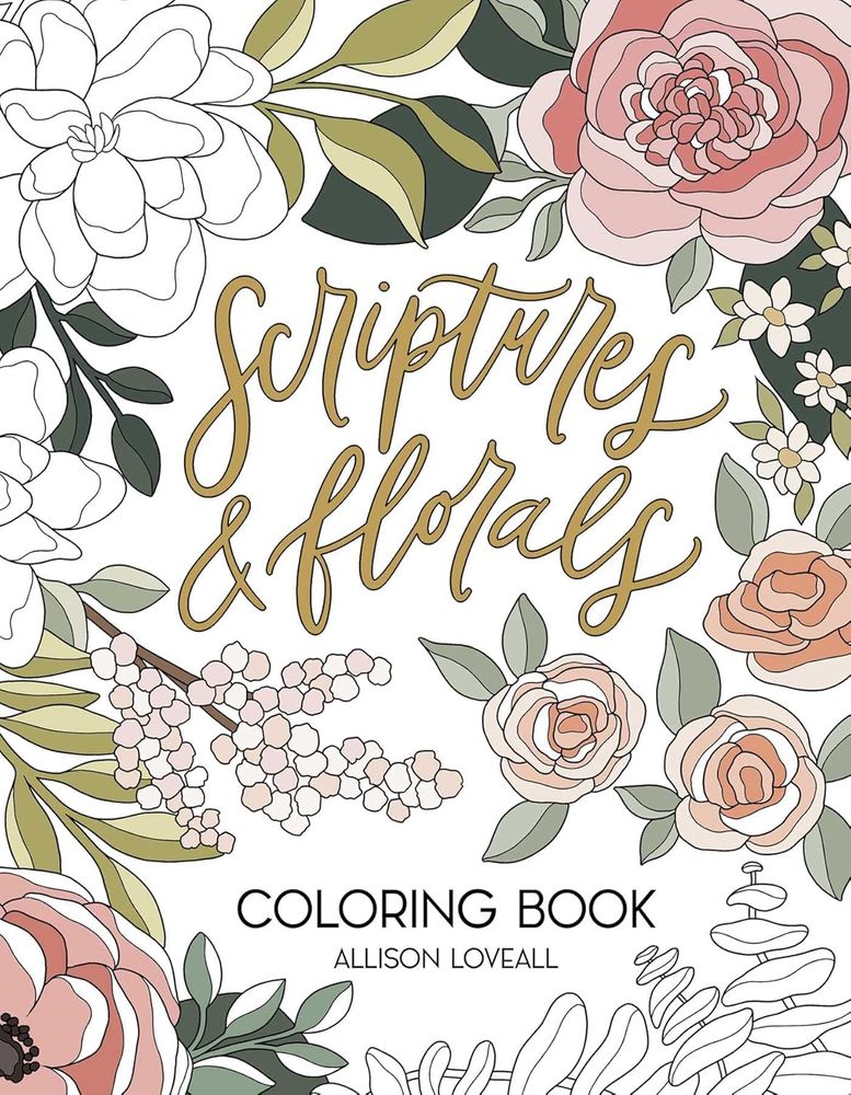 Scriptures and Florals Coloring Book (Trade Paperback)
