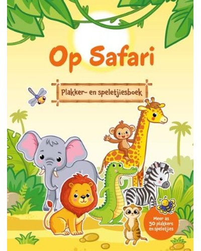 Op Safari: Plakker en Speletjiesboek (Paperback)