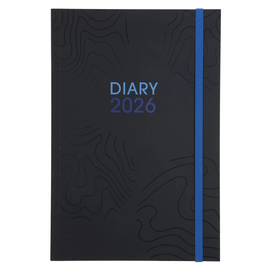 2026 A5 Daily Planner Blue & Navy (Paperback)