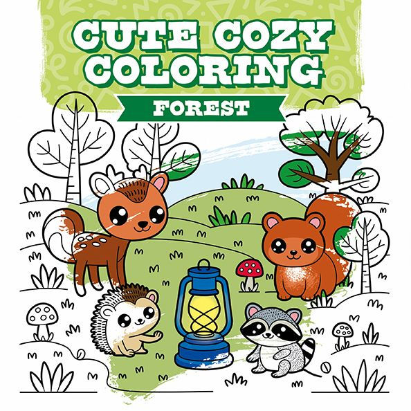 Cute Cozy Coloring: Forest (Paperback)