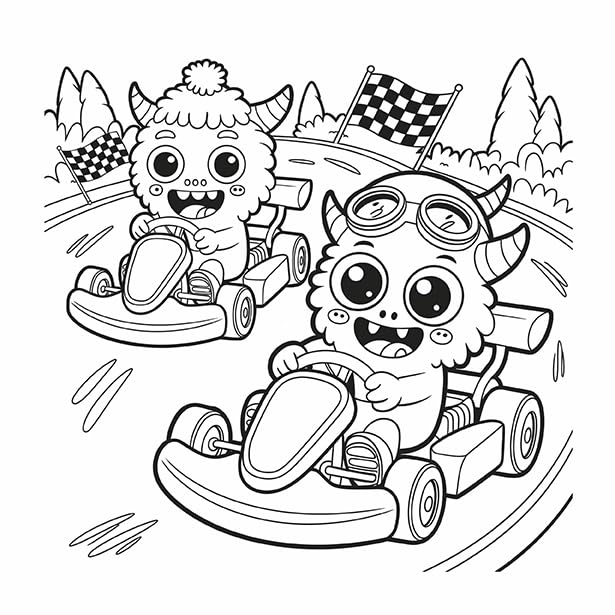 Cute Cozy Coloring: Monsters (Paperback)