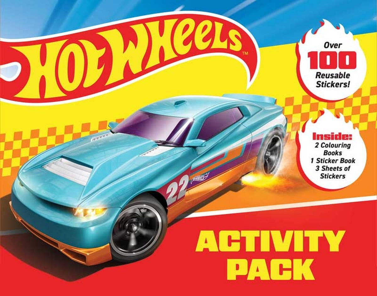 Hot Wheels 3 Book Activity Pack