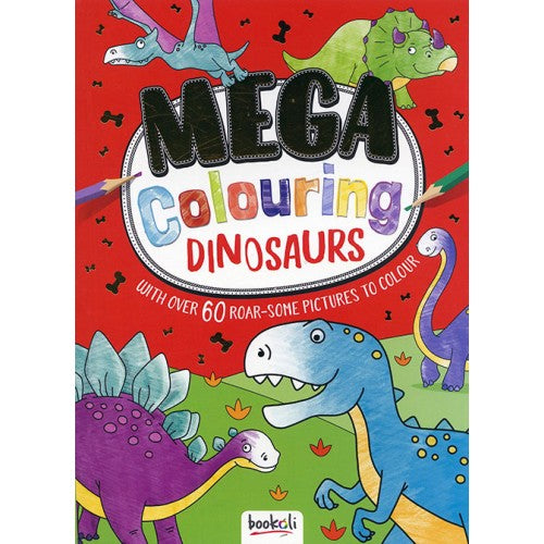 Mega Colouring 5: Dinosaurs (Paperback)