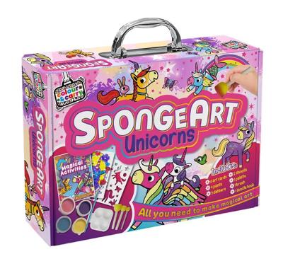 Craft And Carry Activity Kit: Sponge Art Unicorns