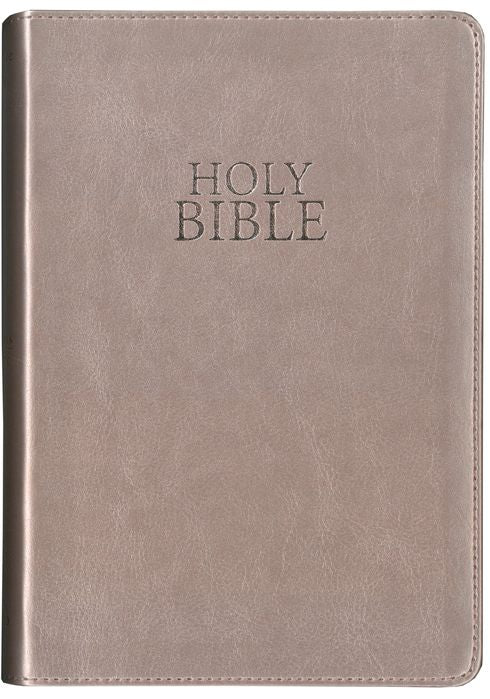 Bible NIV Compact Rose Gold Lux Leather Touch Gild
