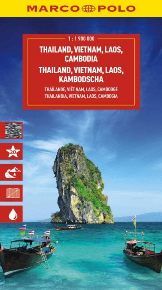 Marco Polo Thailand Vietnam, Laos Cambodia Map