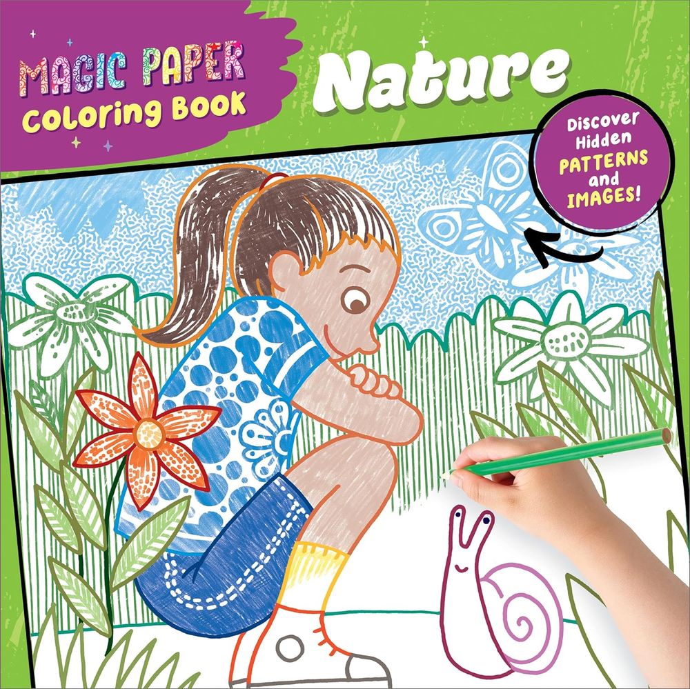 Magic Paper Coloring Book: Nature (Paperback)