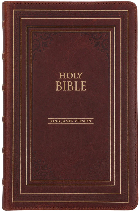 KJV Deluxe Gift Bible Brown (Genuine Leather)