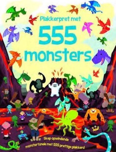 Plakkerpret met 555 Monsters (Paperback)