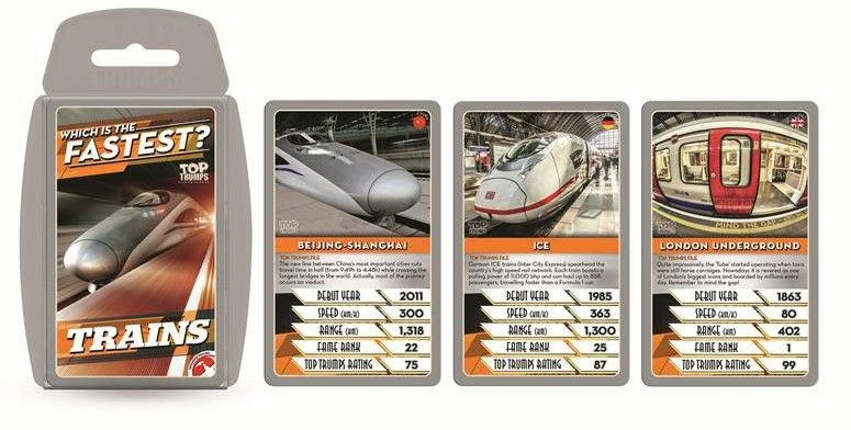 Top Trumps: Passenger Trains (Card Game)