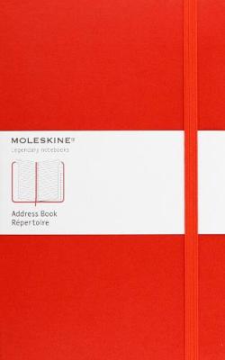Moleskine Large Address Book Red