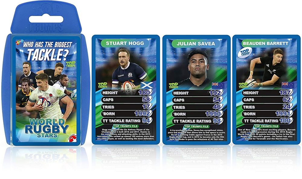 Top Trumps: World Rugby Stars - Who Has The Biggest Tackle? (Card Game)