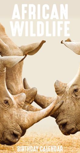 African Wildlife Birthday Calendar
