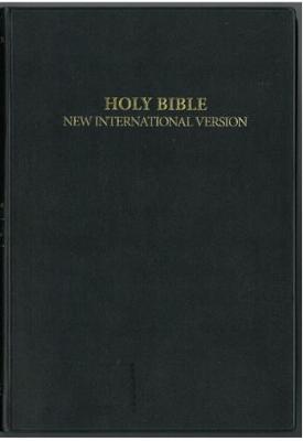 NIV Black Vinyl Bible (Paperback)