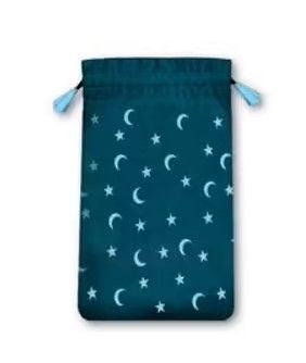 Moon & Stars Velvet Mini Tarot Card Deck Bag