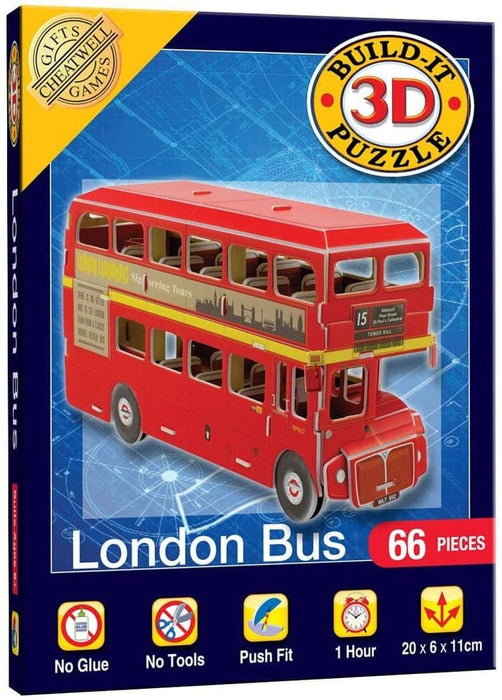 Build It 3D Puzzle 66pc London Bus