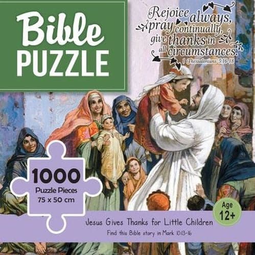 Jesus Gives Thanks For Little Children Bible 1000 Piece Puzzle