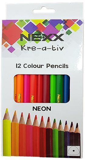 Nexx Neon Colour Pencils 12's
