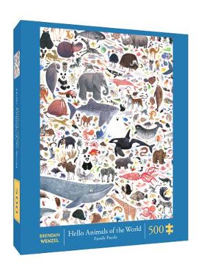 Hello Animals Of The World 500 Piece Puzzle