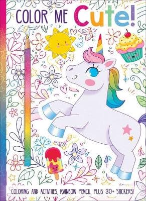 COLOR ME CUTE! COLORING BOOK WITH RAINBO