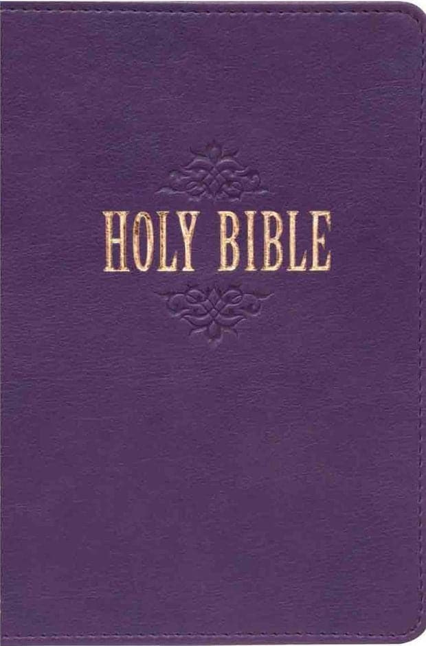 KJV Large Print Compact Purple Red Letters (Imitation Leather)