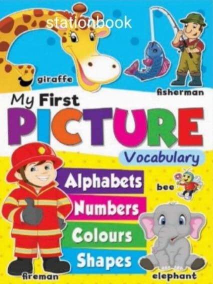 My First Picture Vocabulary: Alphabets, Numbers, Colours, Shapes (Paperback)
