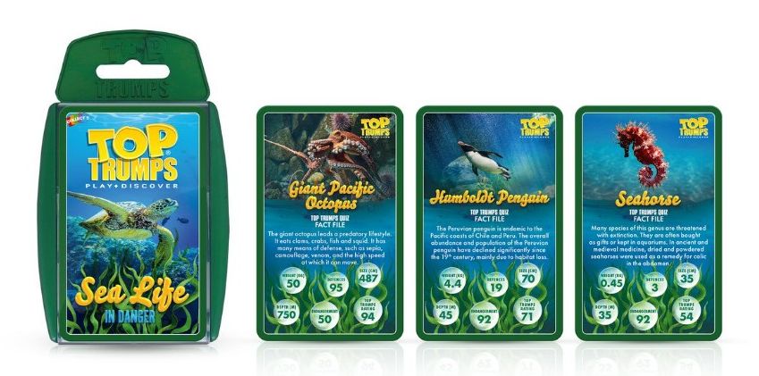 Top Trumps: Sea Life in Danger (Card Game)