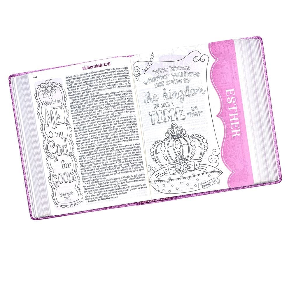 My Creative Bible Purple Glitter Hardcover