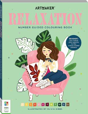 Number Guided Colouring Book: Relaxation