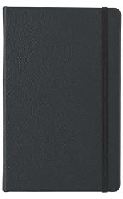 Leatherpress Midnight Black Large Notebook (Genuine Leather) (Inspire Collection)