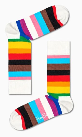 Colourful Stripes Pride Socks (Adult size 41-46)